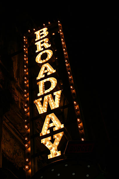 Broadway sign in lights